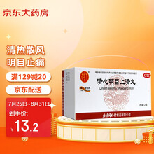 同仁堂 清心明目上清丸6g*12袋    清热散风 明目止痛  头痛目眩 北京同仁堂