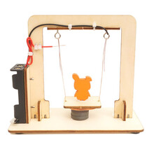 趣多慧科技小制作材料小发明包电秋千DIY创意中小学生科学实验男女孩作业比赛儿童手工组装益智玩具 电磁秋千材料包E-61 含12色颜料1盒