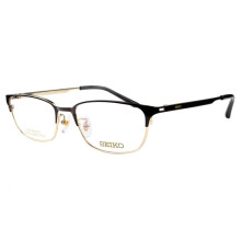 精工 (SEIKO)文艺β钛全框眼镜框近视HC1017眼镜架 棕金90 配康耐特1.74非球面加硬镜片