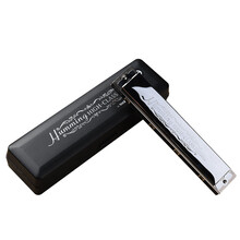 日本进口suzuki铃木Su21w21孔复音口琴C调高级成人练习专业演奏演 C调