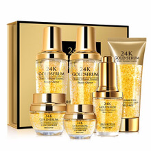 烟酰胺原液24k黄金精华液安瓶精华水美肤玻尿酸原液男女收缩毛孔修复补水保湿护肤品套装礼盒 【6件套】护肤套装礼盒