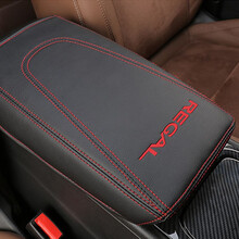 车烽特 全新君威扶手箱套17-20款别克君威内饰改装中央扶手箱保护皮套 扶手箱套【升级 超纤皮款】经典黑 REGAL标