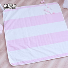 小斑鸠 儿童爬行垫加厚宝宝婴儿爬爬垫防滑地垫游戏毯1.2*1.2米 粉色条纹