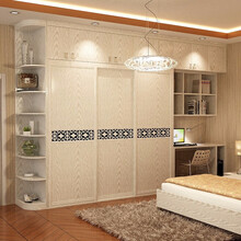 居里亚衣柜定制 纹路推拉门衣柜木质定制家具衣柜推拉 定制欧式美式现代衣柜全屋定制家居 投影面积/平方米
