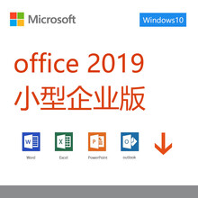 微软办公软件正版office2019小型企业版 实物盒装支持多国语言 企业正版化无优 不含发票 Office2019专业增强版电子版Win版