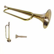 鼓号队小号 小号学生军号乐器B调少先队鼓号队队号铜青年号学生乐器 青年号+铜号嘴