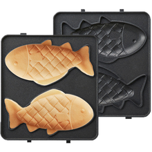 德国蓝宝（Blaupunkt） 多功能早餐机配件 轻食烹饪机配件 双面加热可拆卸易清洗烤盘 Mini鲷鱼烧烤盘