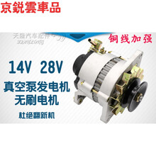 适用于五征时风农用三轮车小货车助力泵真空泵无刷14V 28V发电机 纯铜 28V反泵 (1000W)