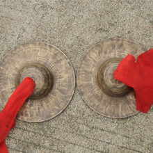 15--24公分小京镲手工青铜镲川镲小帽钹黑镲阴阳铰子 20公分加重