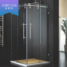 方形整体淋浴冲凉房/浴室隔断/方形玻璃定做/推拉门移门9113-11 英国BS6206标准 不含蒸汽