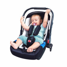 TEKNUM 婴儿提篮新生儿车载安全座椅汽车用婴幼儿摇篮推车配套睡篮 黑白皮革