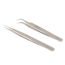 睫丝丹尼 精密嫁接睫毛镊子防磁防静电高密合度单根种植睫毛弯头镊子 直头镊子