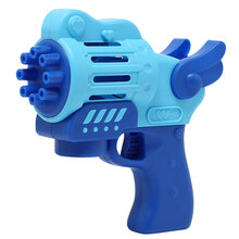 爸爸妈妈 泡泡机加特林泡泡机8孔出泡手持全自动泡泡枪儿童吹泡泡玩具大瓶泡泡水 1175 8孔蓝色