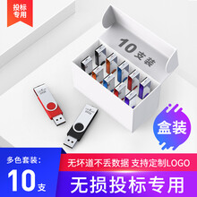 【10个盒装】【无损投标专用】兰科芯TB108 投标小容量U盘 办公招投标优盘高速u盘刻字logo 标配版 1G