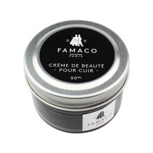 FAMACO（法马贵族）皮鞋油黑色补色滋润上光保养油皮革法国进口皮具护理轻微修复划痕鞋油套装工具 黑色 50ml