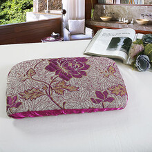 枕套新款美容院床专用美容枕芯纯色枕头方枕按摩床小枕头 玫红色 大提花玫红含芯