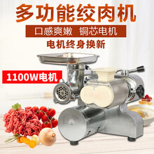 甄樽 韩王绞肉机商用切菜机强力切片机灌肠机切肉机绞切两用台式机切丝机 豪华配置22型（绞肉切片切丝切丁）