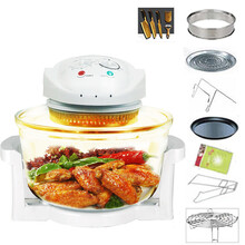 空气炸锅第五代家用新款智能光波炉多功能无油烤箱电炸锅 棱角款-套餐七