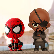 Hot Toys 蜘蛛侠  蜘蛛侠福瑞神秘客套装 COSBABY迷你珍藏人偶 蜘蛛侠及尼克•弗瑞