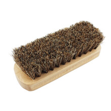 鞋刷清洁除尘抛光马毛刷实木精致耐用皮鞋鞋油刷子软毛棕毛皮革护理工具刷油 中号马毛刷软毛