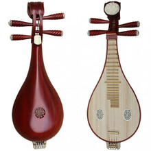 舒弗（LACHOUFFE）红木红花梨木柳琴乐器演奏初学者初学入门成人考级铜品民族琴 红花梨木双音孔柳琴
