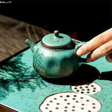 领艺日式功夫茶壶小号景德镇风格陶瓷家用简约复古窑变单壶 羽渊茶壶