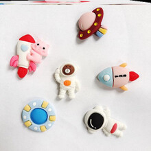 水杯专用立体贴纸粉色防水贴保温杯图案套装贴画水杯ins素材可爱 花色 6个太空人+熊贴纸