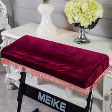 61键电子琴琴罩琴披盖布金丝绒罩子防尘罩琴套76键琴披金丝绒琴披盖布88键电钢琴琴布 61键红色金丝绒琴罩