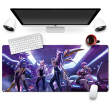 镇魂歌 鼠标垫超大号动漫游戏周边护腕电竞定制订做加厚电脑办公学生写字键盘桌面垫 kda女团 300x800x4mm