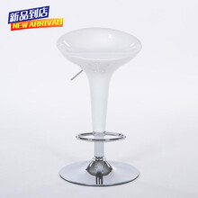 洒吧椅吧台椅酒店巴台坐椅巴台椅可旋转升降酒吧椅子高脚前台椅 吧台椅升降椅 高脚转椅 旋转吧台现 白色 标准底盘