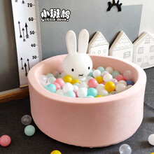 小斑鸠 海洋球池 室内婴儿围栏 儿童爬行垫ins波波球池家用宝宝网红玩具游戏池 巴克粉海洋球池（含200个7CM加厚海洋球）