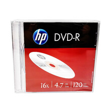 惠普HP 16速 dvd 空白光盘 4.7g 刻录盘 单片盒装 空白光盘碟片 DVD-R 单片盒装 1张