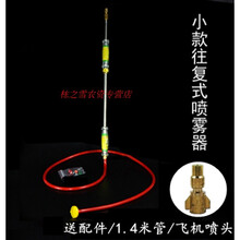 园艺长杆喷枪喷壶往复式农用喷雾器打药洗车消毒不锈钢浇花洒水器 468小款伸缩款+1.4米管/飞机喷头