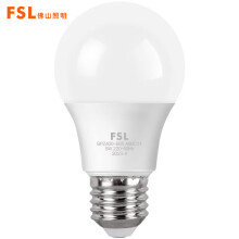FSL佛山照明LED球泡家用商业螺旋E27大口5W白光6500K 10支装