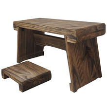 曲漾 古琴桌凳实木共鸣箱榻桌膝桌国学桌书法桌榻榻米桌矮桌伏羲式仿古 桌凳＋盖布