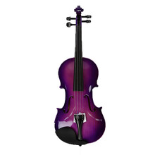 奇宝居木质初学者小提琴成人儿童练习小提琴紫色小提琴乐器 1/2