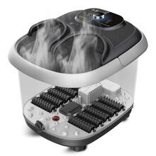 恒温泡脚桶 按摩加热足浴盆 加热洗脚盆 朗康12滚轮数码版 熏蒸基础版