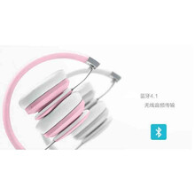 Rapoo/雷柏 S700 蓝牙耳机手机平板无线耳麦NFC高保真折叠式 耳机电脑双模音乐 Kitty粉