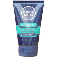 妮维雅男士控油劲爽洁面乳100g 深层清洁清爽保湿学生洗面奶