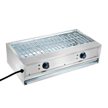 hotkitch 电烧烤炉 家用无烟电烤炉 电烧烤串机商用 人生一串黑金钢电热烤炉 CG-700【不锈钢发热管】