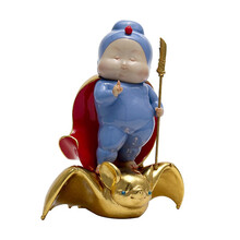 稀奇艺术瞿广慈《大福将》桌面雕塑摆件装饰礼物武财神幽默艺术关公摆件 大福将