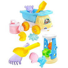 盈泰儿童充气游乐沙池决明子沙滩玩具套装大型户外玩沙池游泳池钓鱼池沙子玩具 沙滩玩具11件套