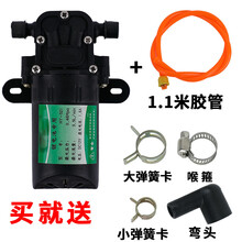 农用电动喷雾器水泵高压大功率12V马达喷雾器农用电动超高压水泵隔膜泵 锂电泵+4配件+1.1胶管