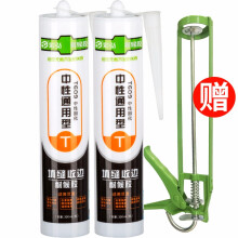 彩弘 T609 中性玻璃胶 通用型填缝门窗户密封胶 防水胶水 耐候硅胶 收封边胶美容胶 瓷白胶白色2支装