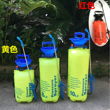 手动8升10L气压肩负式喷雾器农药防疫家用喷壶园艺浇花洒水洗车 8升红色(全铜伸缩杆)