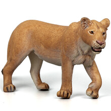 Mechile仿真动物模型动物园玩具套装儿童认知奶牛考拉马羊驼 母狮