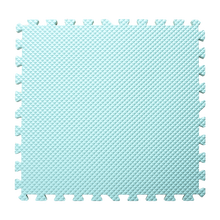 明德 泡沫拼接地垫防滑儿童爬爬垫加厚 高颜值钻石纹加大爬行地垫卧室防摔 马卡龙绿 60*60*1.4cm/9片+18个边条