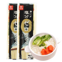 黄金大地（hakubaku） 日本进口 无盐宝宝素面条 营养儿童挂面 乌冬面180g*2袋装