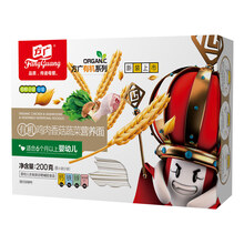 方广 婴幼儿辅食 宝宝面条 有机鸡肉香菇蔬菜营养面 不添加食盐 含钙铁锌 200g/盒 (6个月以上适用)