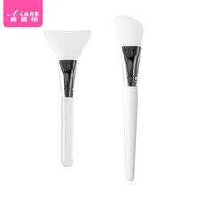 阿嚓热 硅胶面膜刷涂抹脸部调膜刷DIY面膜刷套装 透明杆大平头款+白杆刀型款